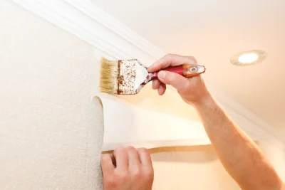 Pose de papier peint à Schlierbach — revêtements muraux et toiles de verre